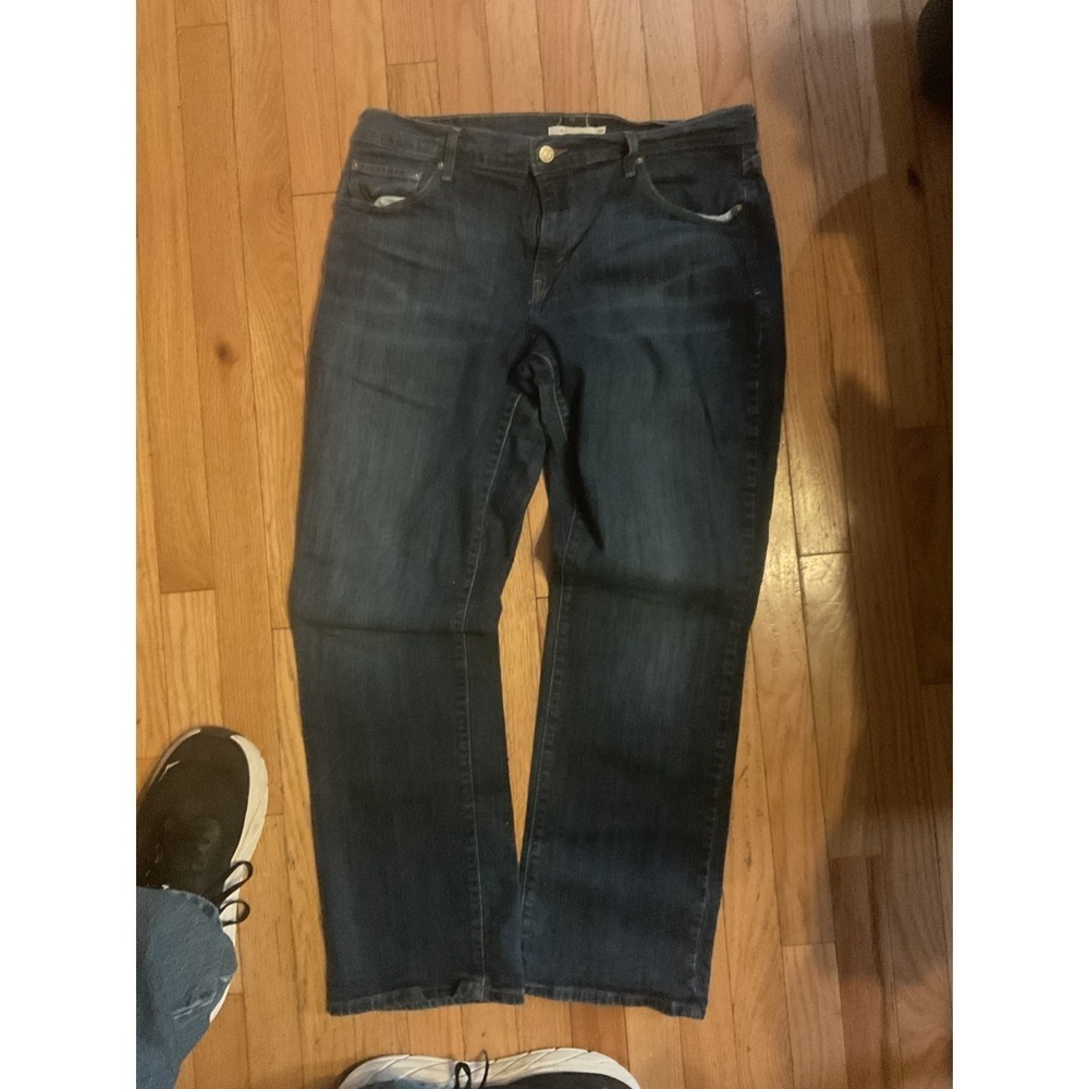 Levi's 505 Classic Straight Leg Women Jeans 32 32x30 Dark Wash T52-4
